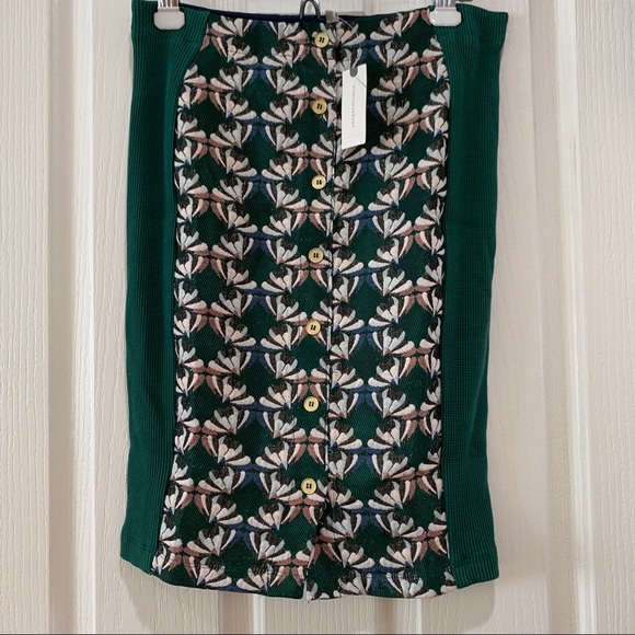 Anthropologie Devlin Buttondown Pencil Skirt New - Picture 7 of 7
